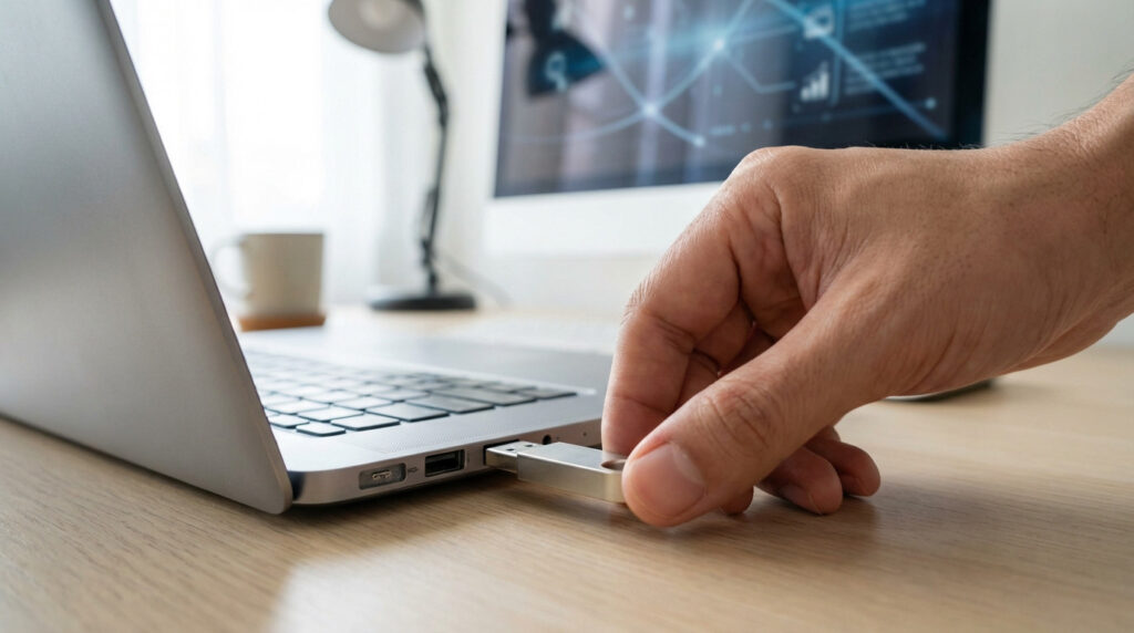Guide visuel sur l'enregistrement de fichiers sur clé USB en 2026