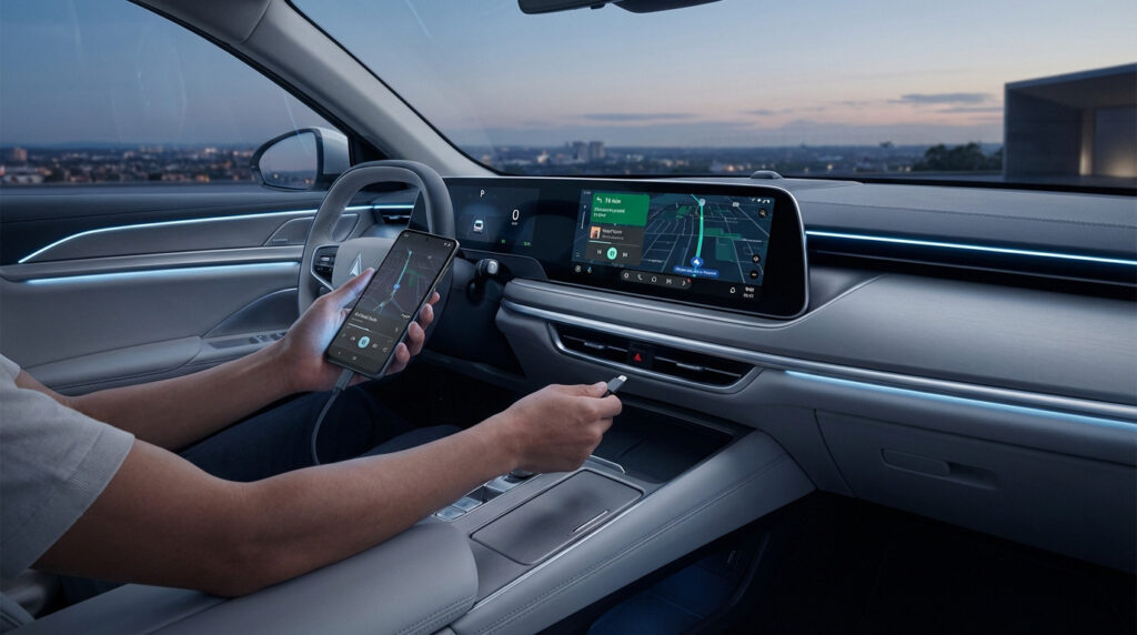 Guide pour connecter Android Auto en 2026 avec câbles et Bluetooth