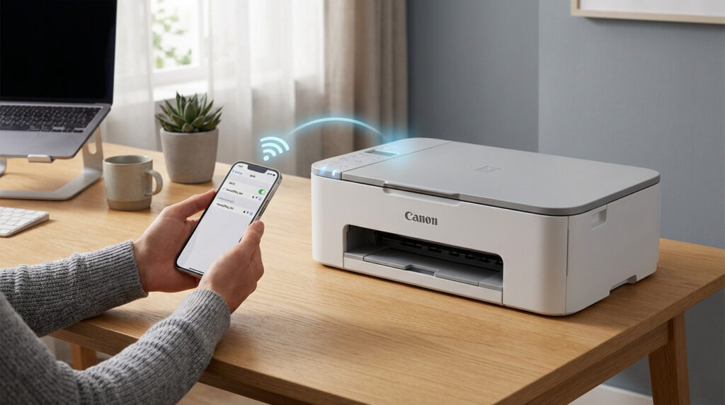 Guide pour connecter une imprimante Canon en wifi avec méthode WPS et application mobile