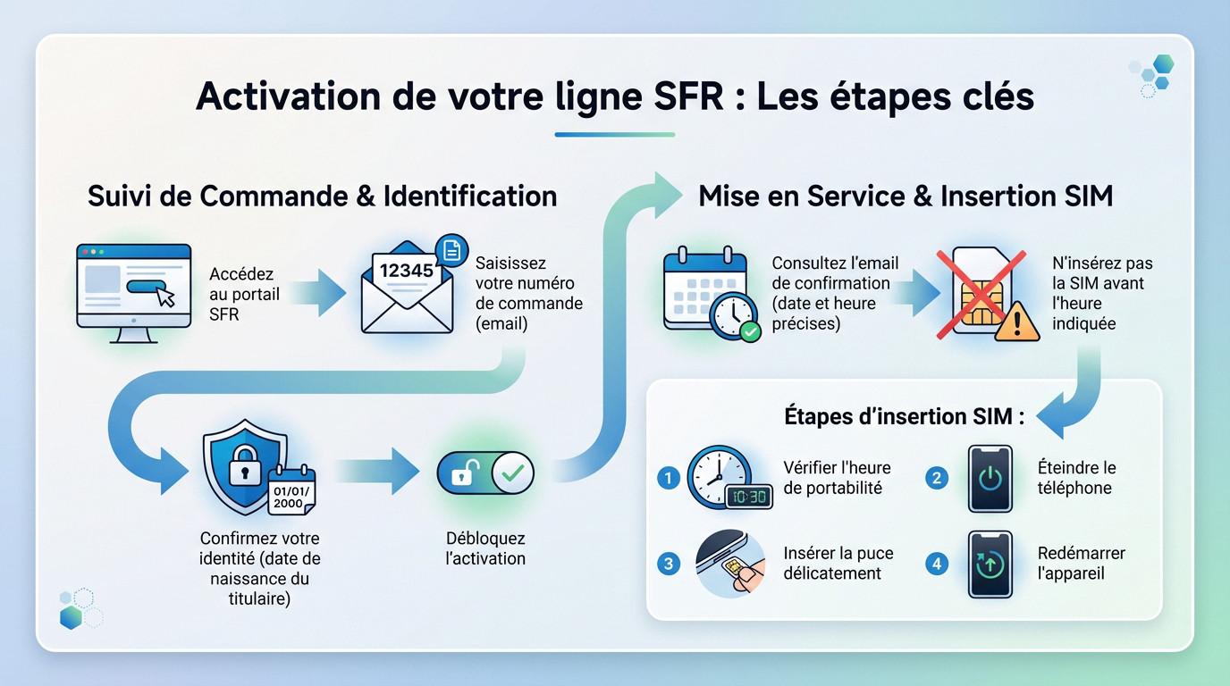 Activation de votre ligne SFR : les étapes clés sur smartphone