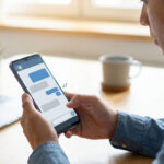 Illustration of RCS message read receipts on Android device