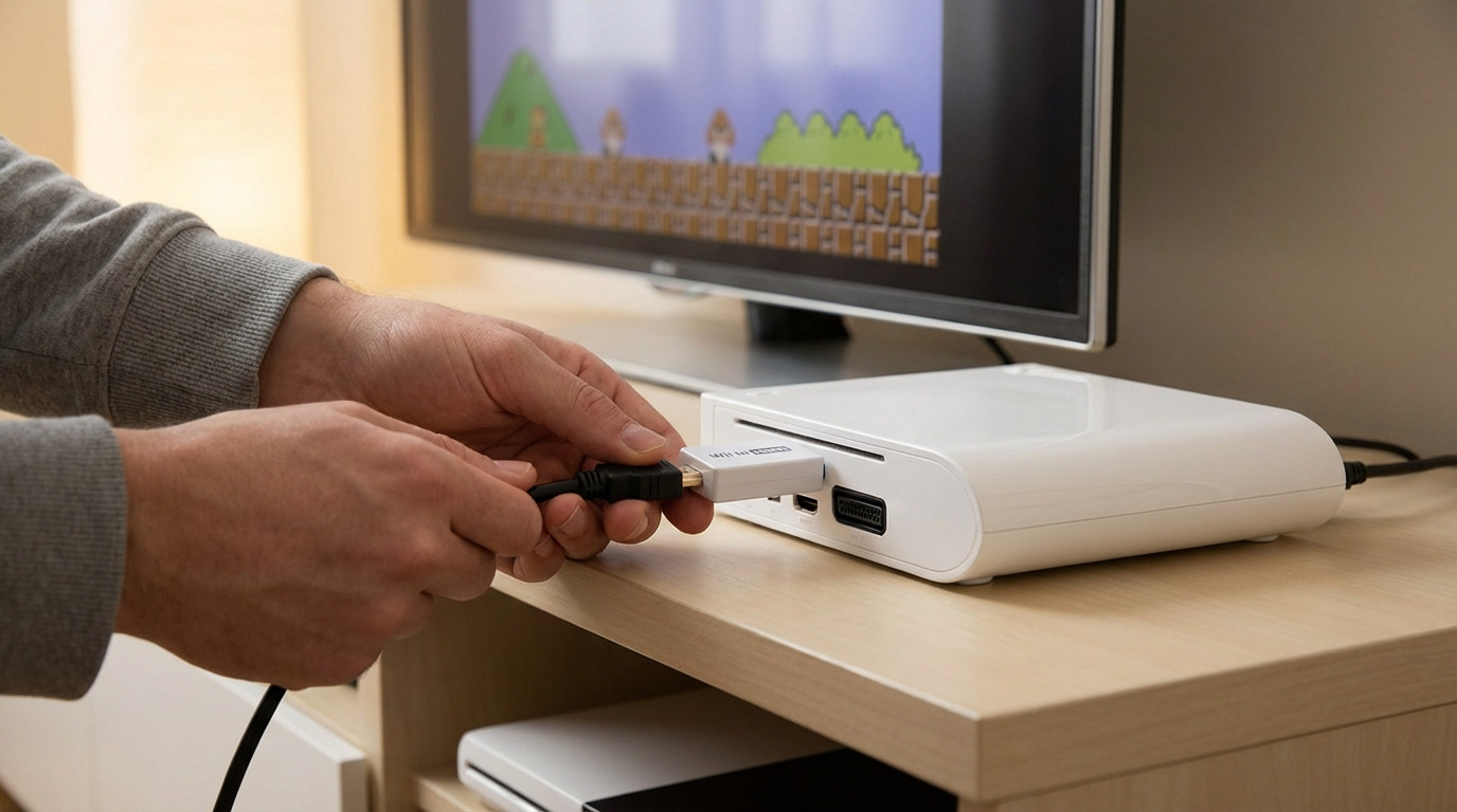 Connecter une Wii en HDMI sur un téléviseur moderne avec un convertisseur HDMI