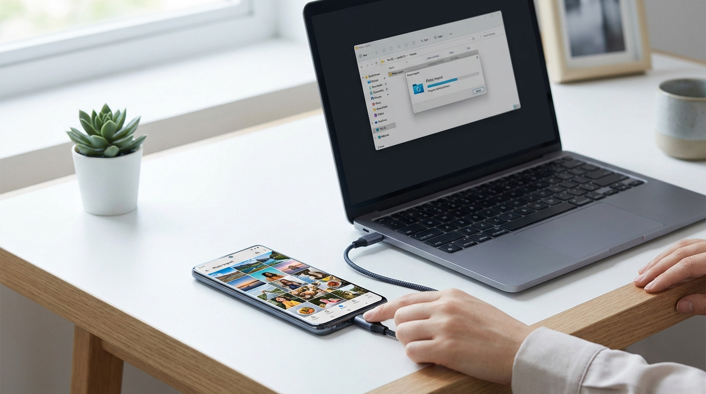 Transférer photo iPhone vers PC avec câble USB, étapes essentielles et conseils
