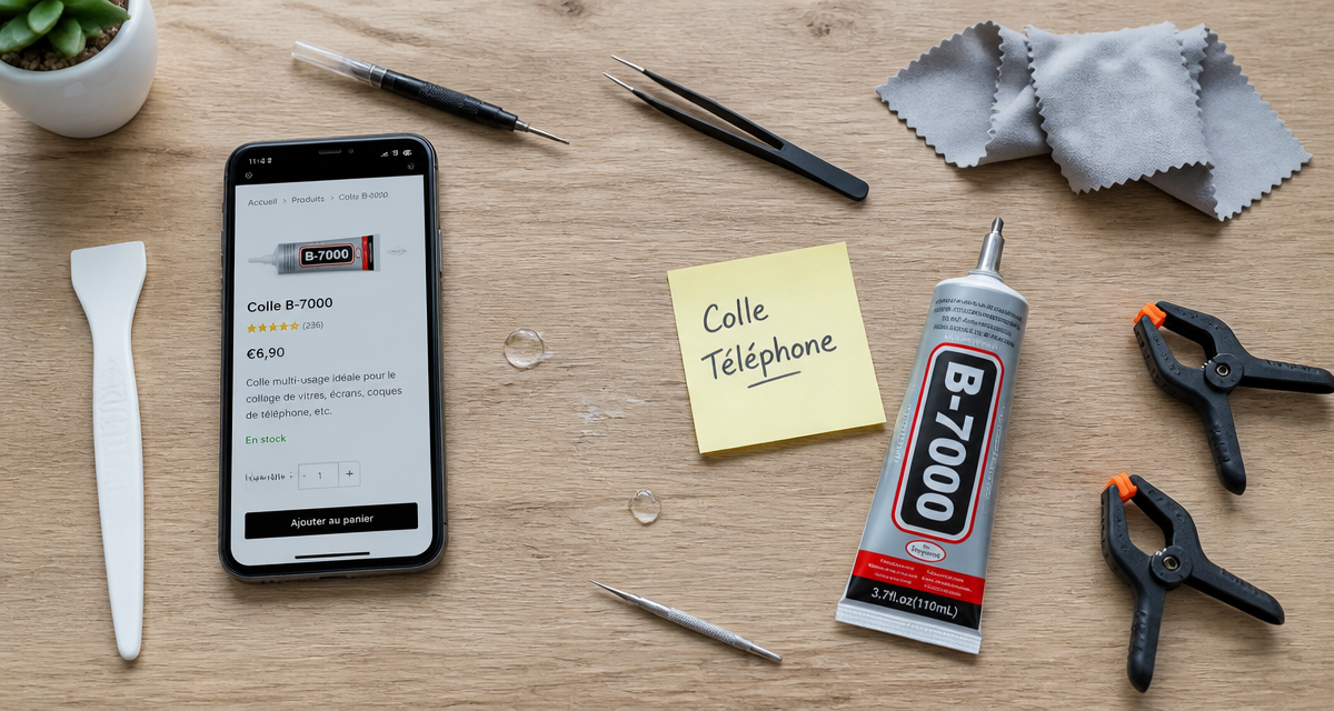 Réparation smartphone : B7000 ou E8000, quelle colle choisir pour un résultat durable ?