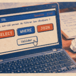 Formation sql gratuite : quiz SELECT WHERE JOIN sur ordinateur