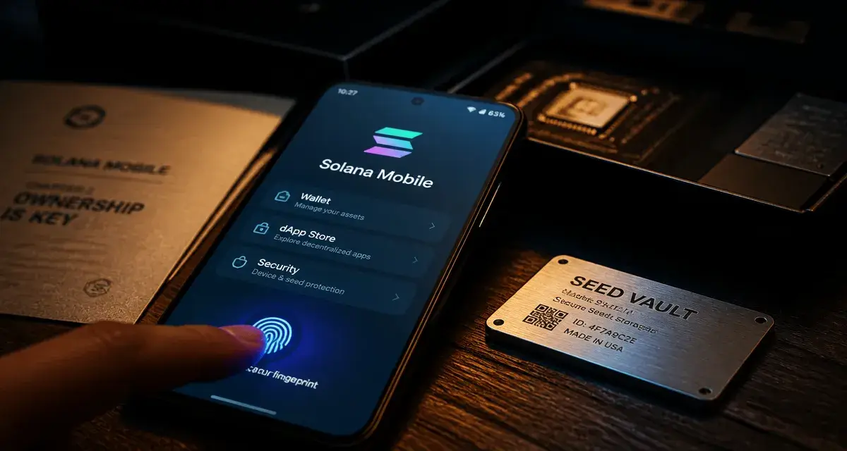Téléphone solana Seeker à 450$ avec Seed Vault et sécurité