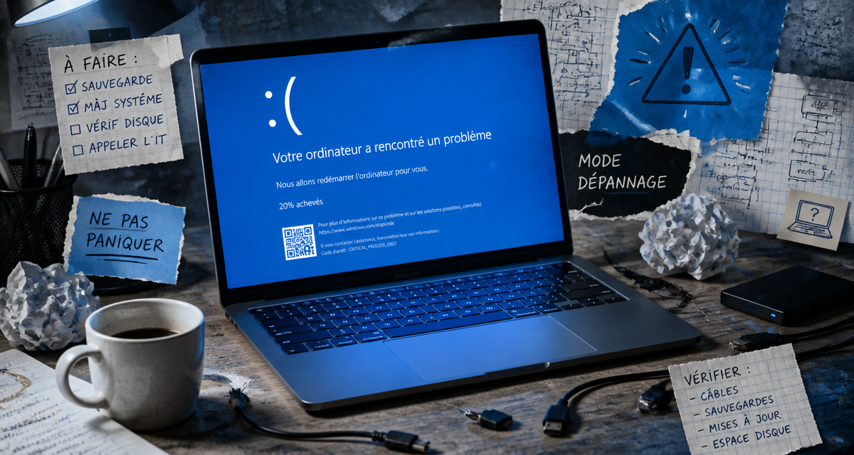 votre ordinateur a rencontré un problème et doit redémarrer windows 10 écran bleu
