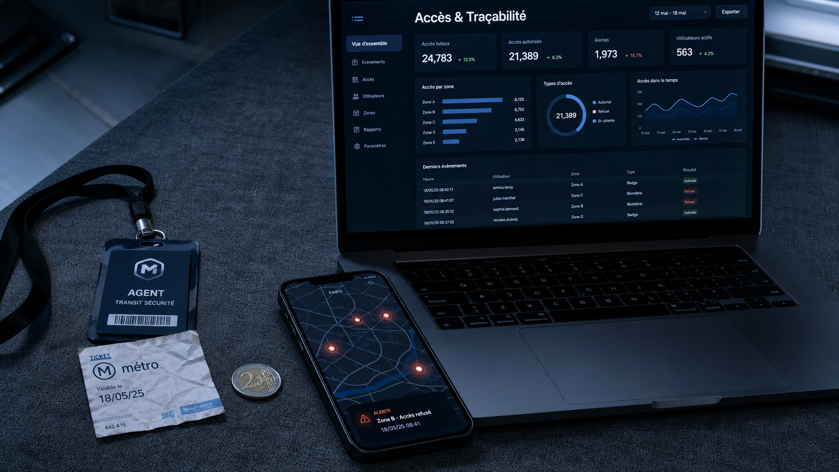 application controleur : alertes temps réel et traçabilité sur smartphone