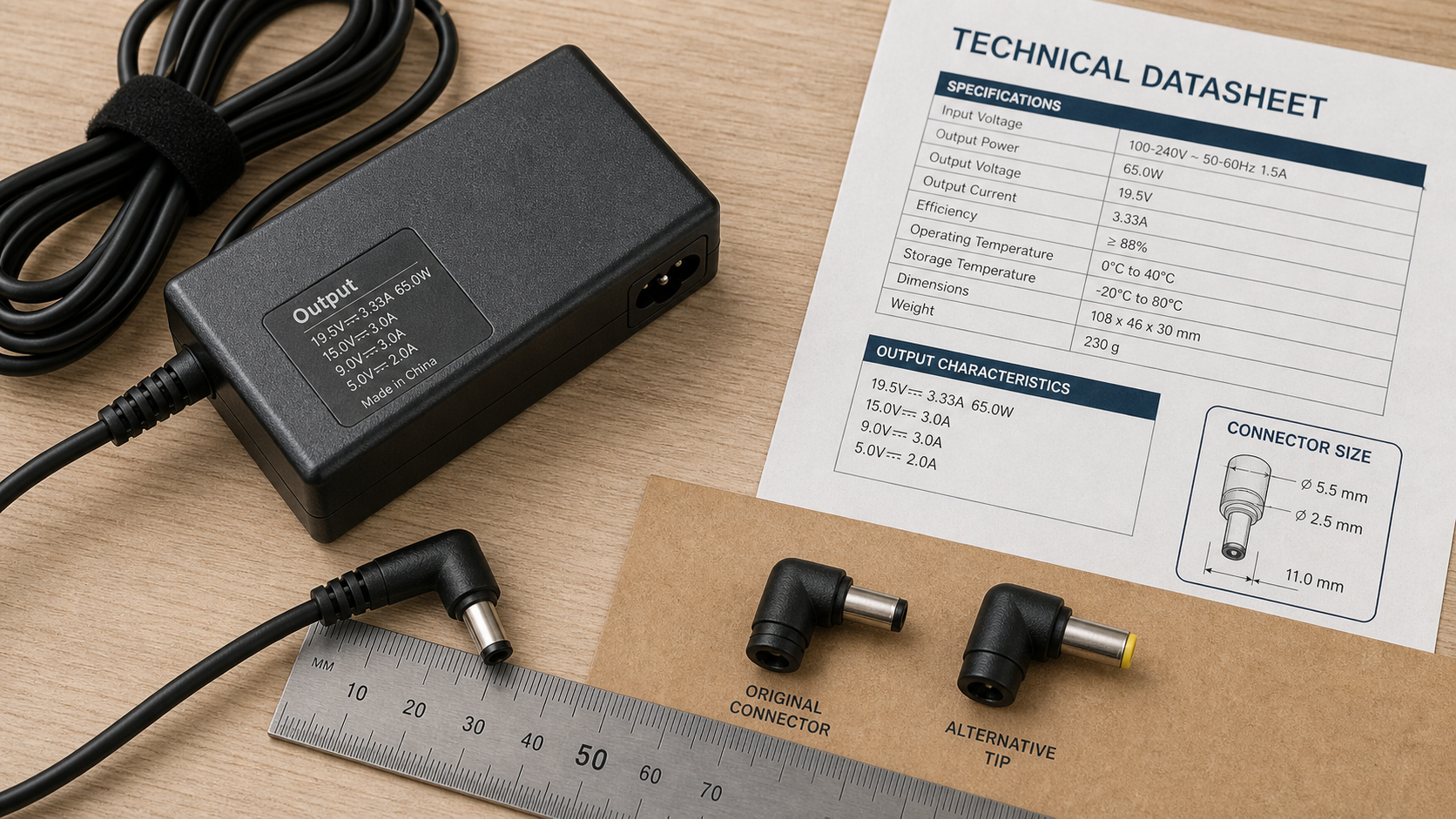 Chargeur ordinateur portable : tension, embout et puissance à vérifier avant achat