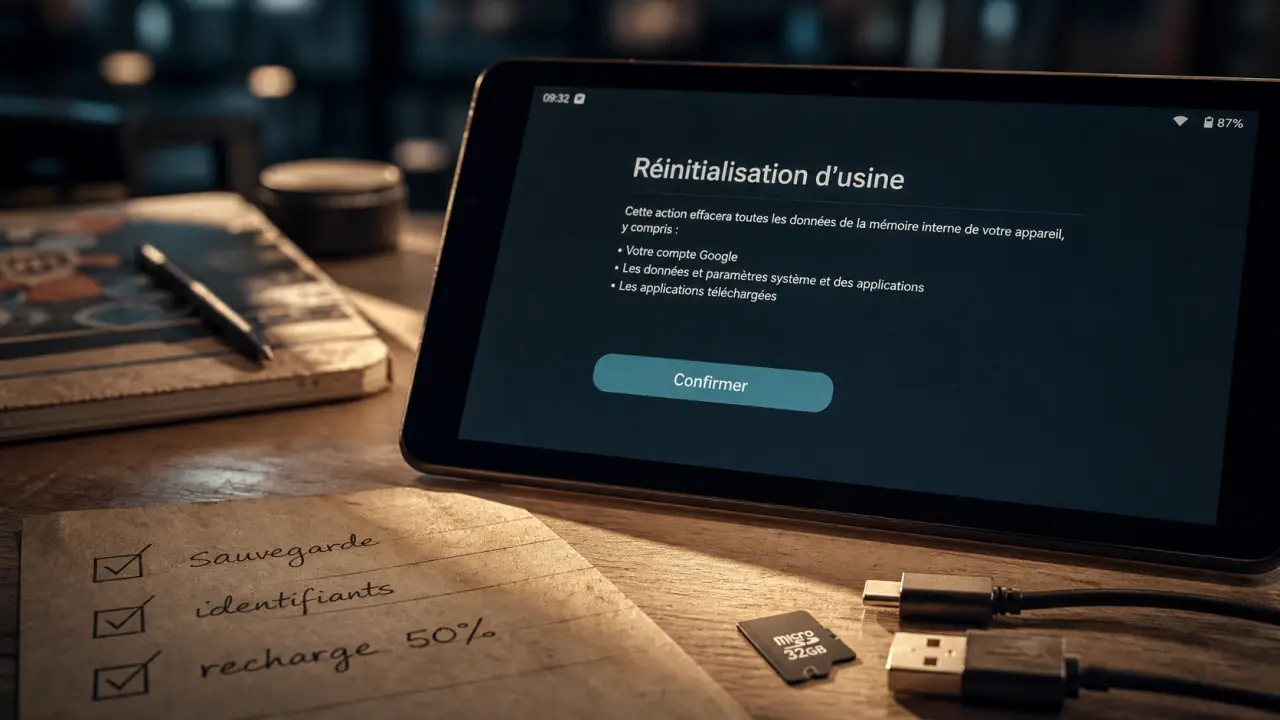 Comment formater tablette : sauvegarde avant réinitialisation usine Android, iPad, Windows