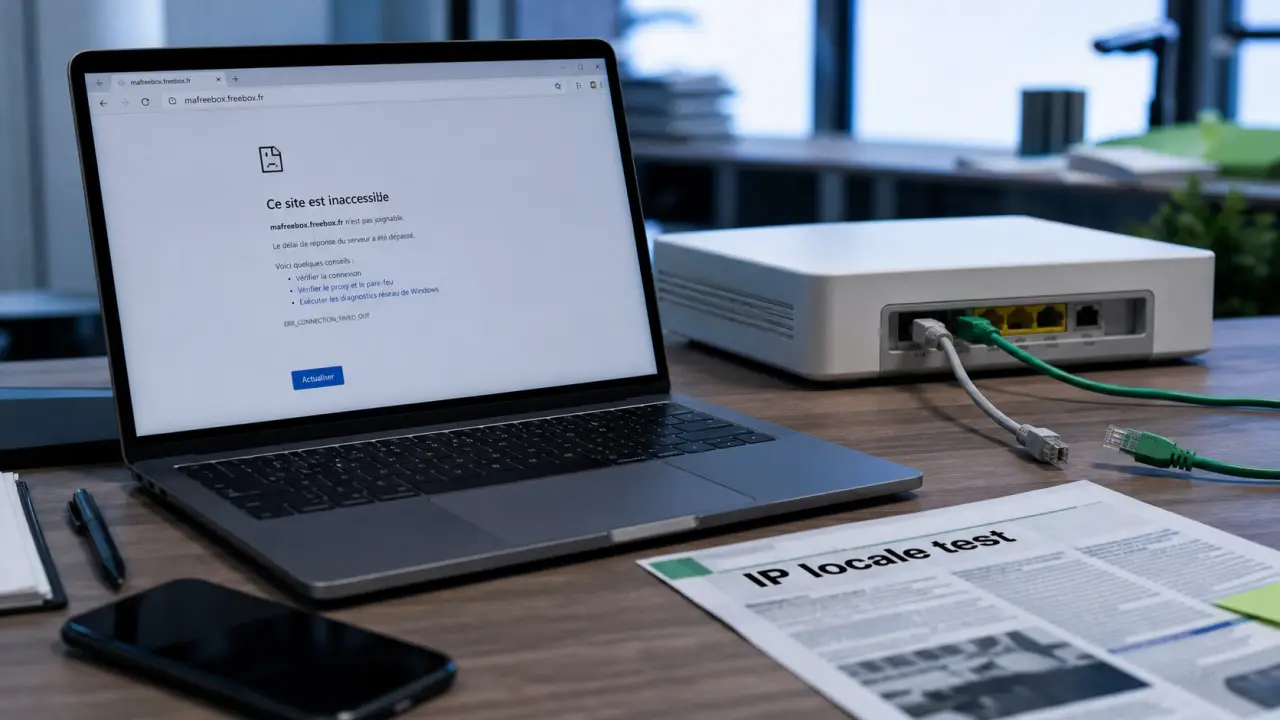 mafreebox.freebox.fr ne fonctionne pas : erreur, test IP locale et VPN