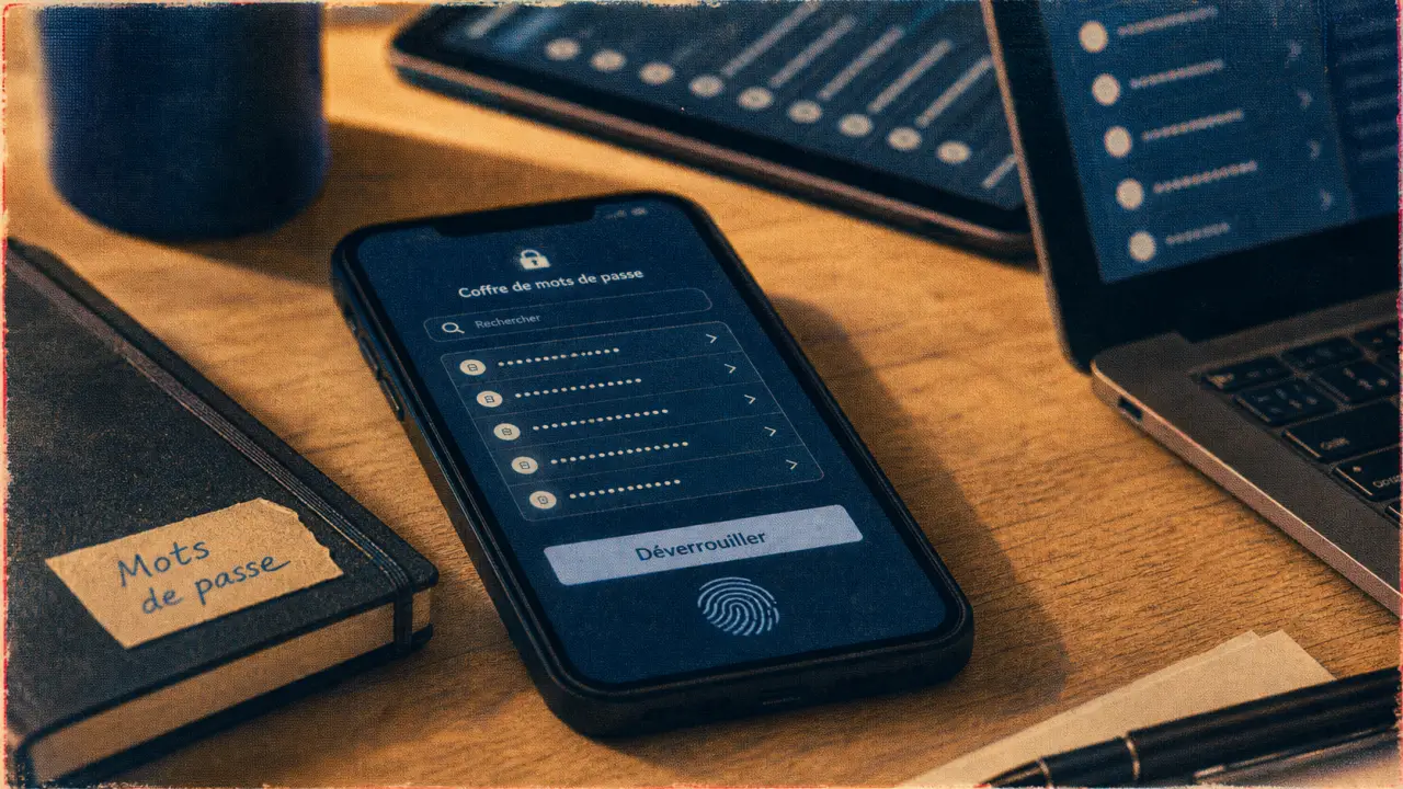 Où sont stockés les mots de passe sur Android : coffre de mots de passe sur smartphone