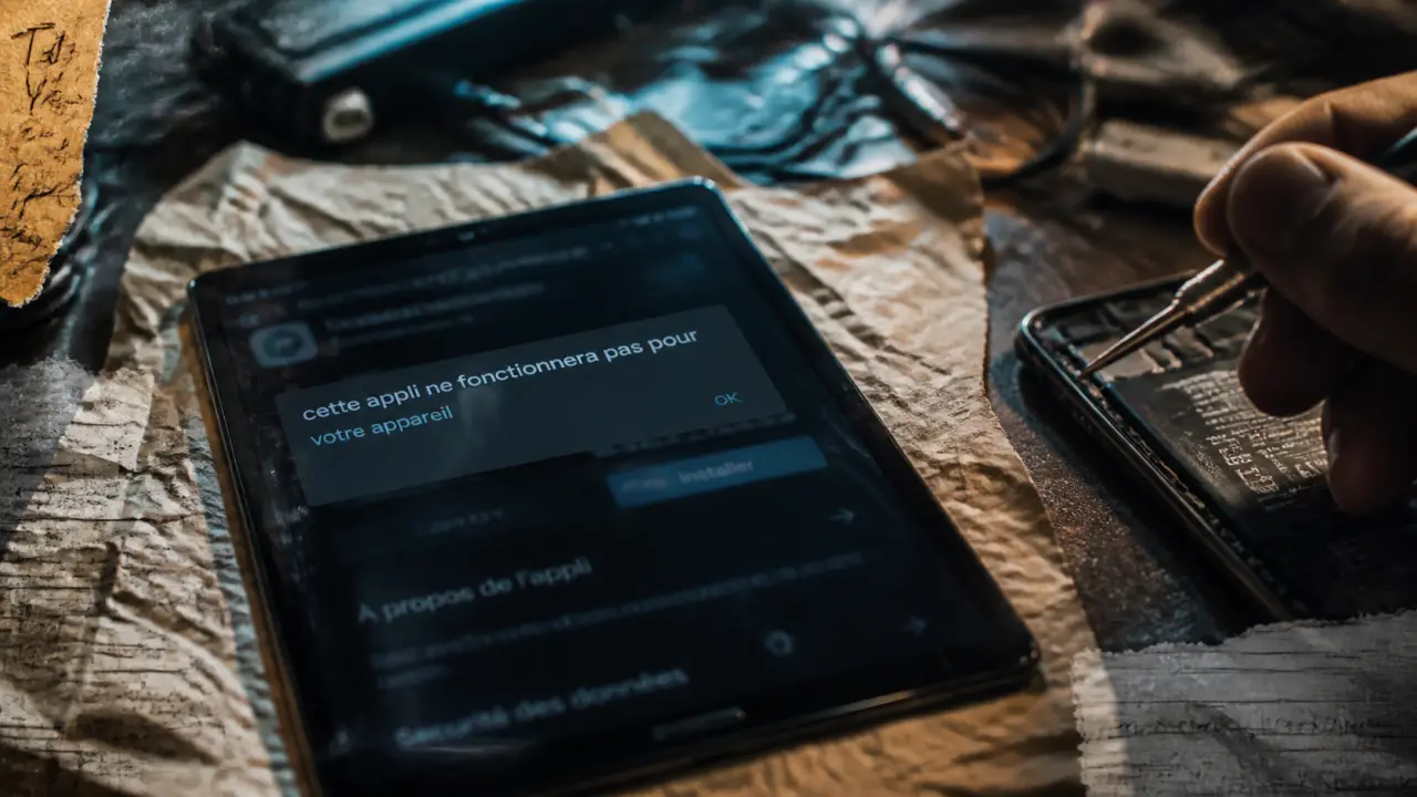 Cette appli ne fonctionnera pas pour votre appareil : dépannage Android sûr