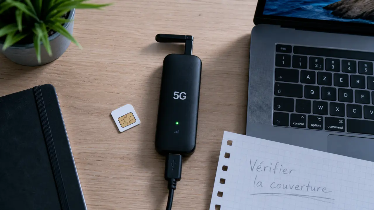 Clé 5G : vérifier couverture, SIM et appareil