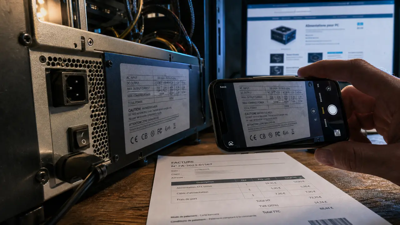 Comment connaitre son alimentation pc : étiquette ATX, puissance et certification
