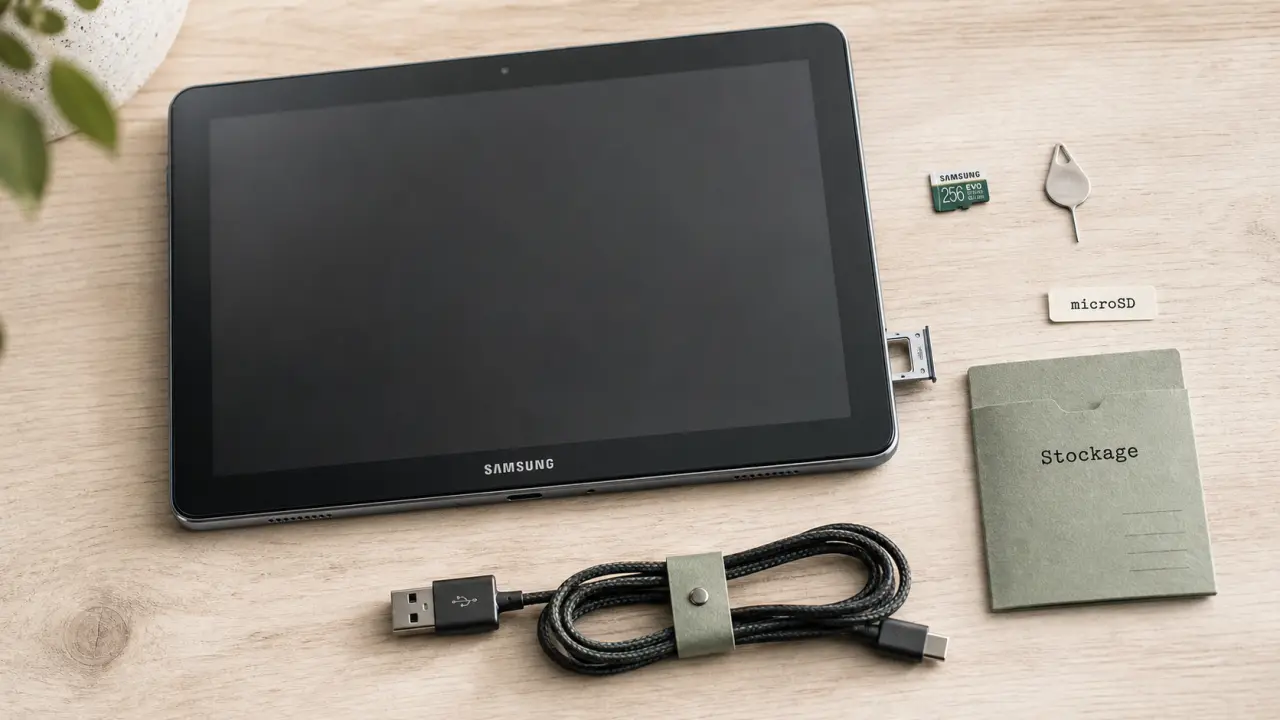 Comment utiliser carte SD sur tablette Samsung : stockage et limites