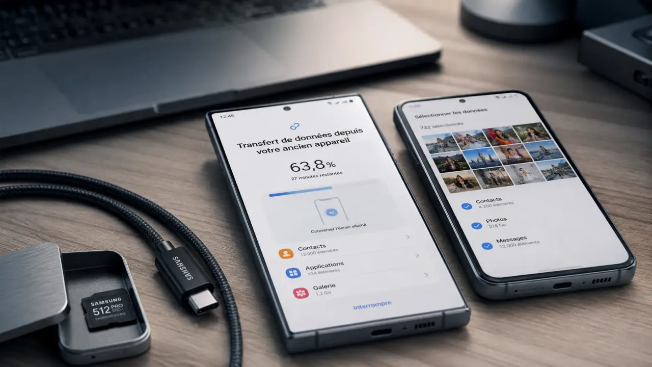 Comment utiliser Smart Switch : transférer contacts, photos et messages vers un Galaxy