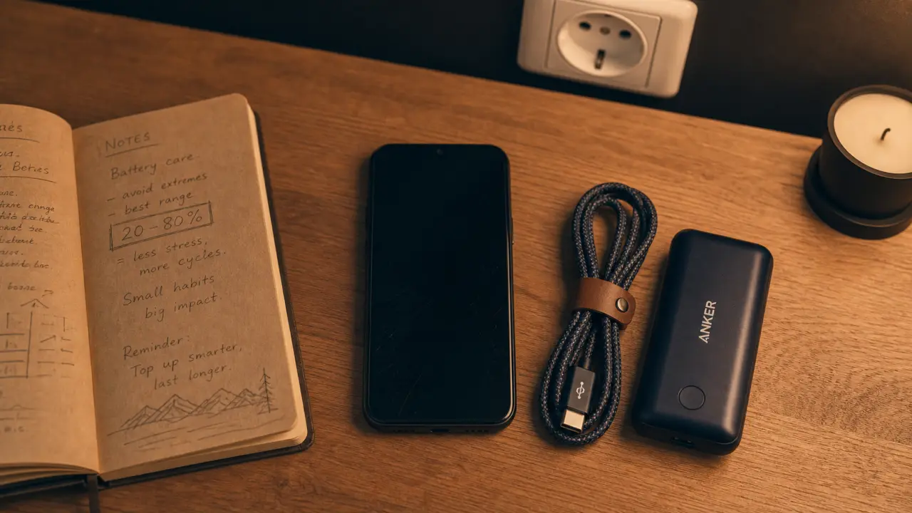 Prolonger la batterie de son smartphone : repère 20–80% et charge
