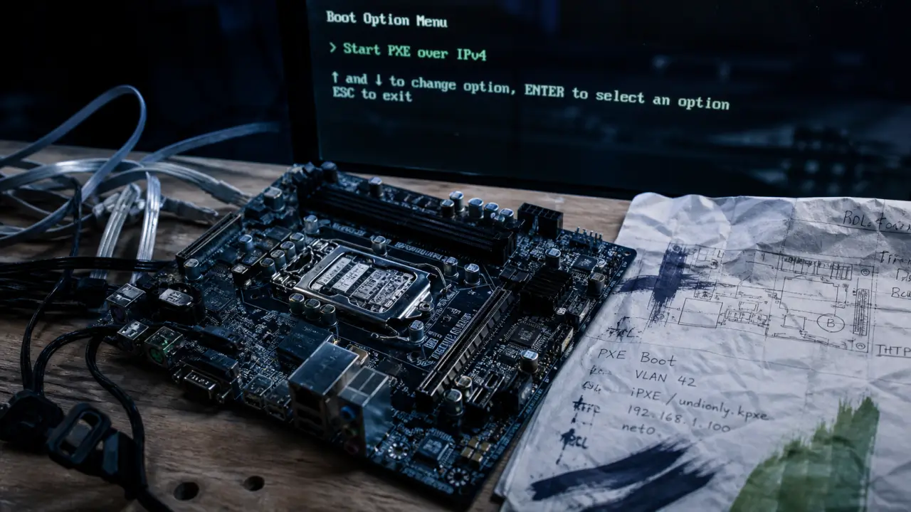 Start PXE over IPv4 quand ISO disque introuvable