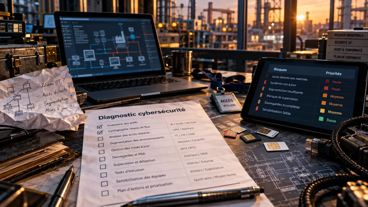 Diagnostic cybersécurité : checklist et priorités
