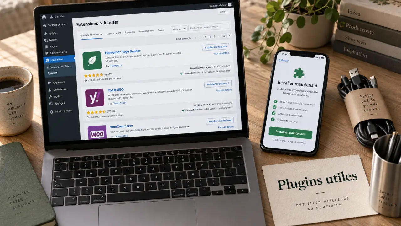 Extensions WordPress : plugins utiles, installation sur WordPress