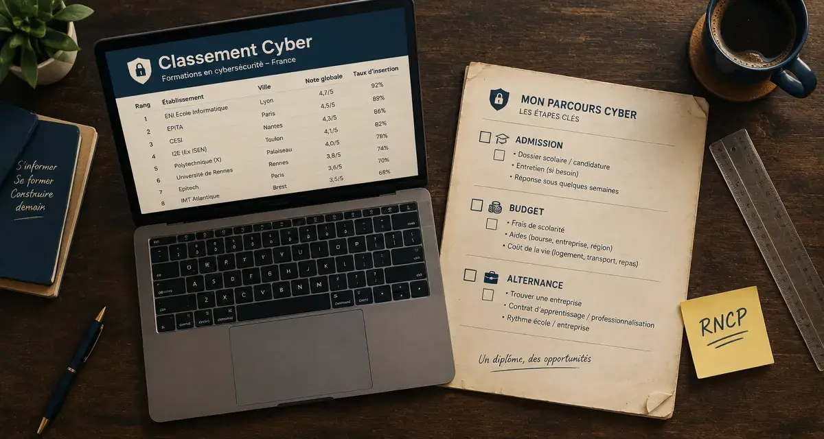 Classement école cybersécurité : diplôme, pratique, emploi