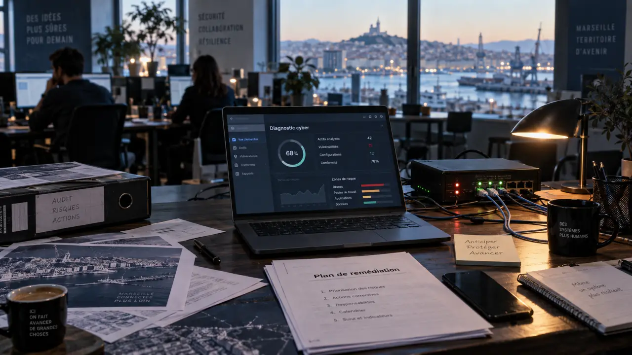 Cybersécurité marseille : plan de remédiation après audit cyber