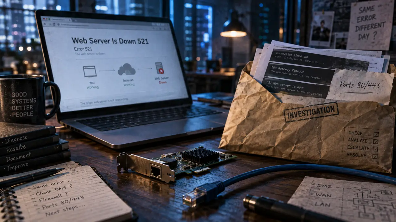 http error 521 Cloudflare : connexion refusée par le serveur